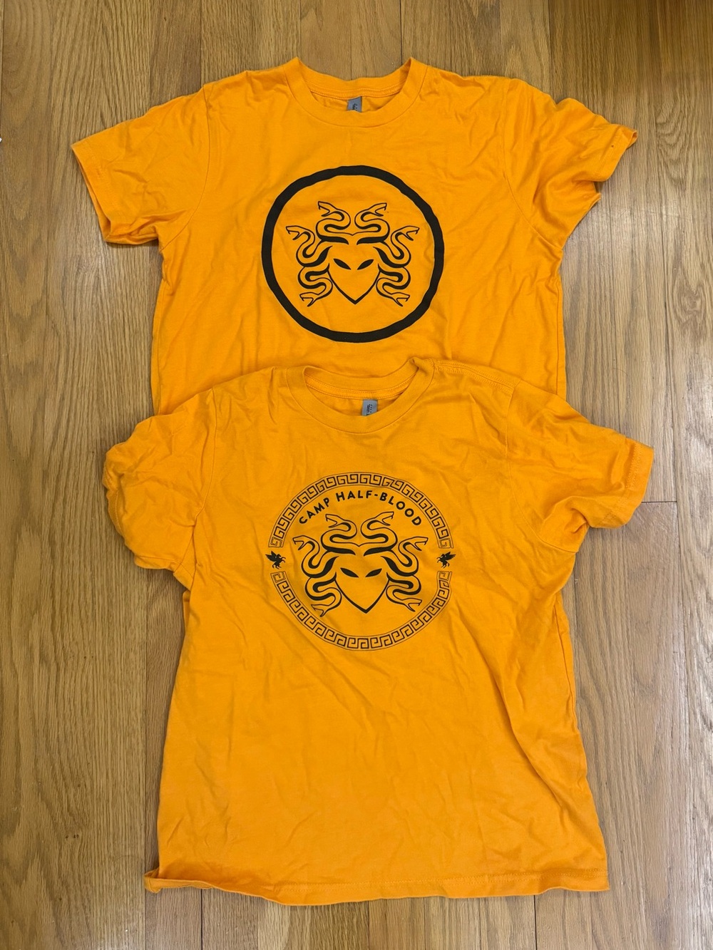 Two Kids Orange Camp Mythik Camp Half Blood Graphic T-Shirts, Size XL (14-16)
